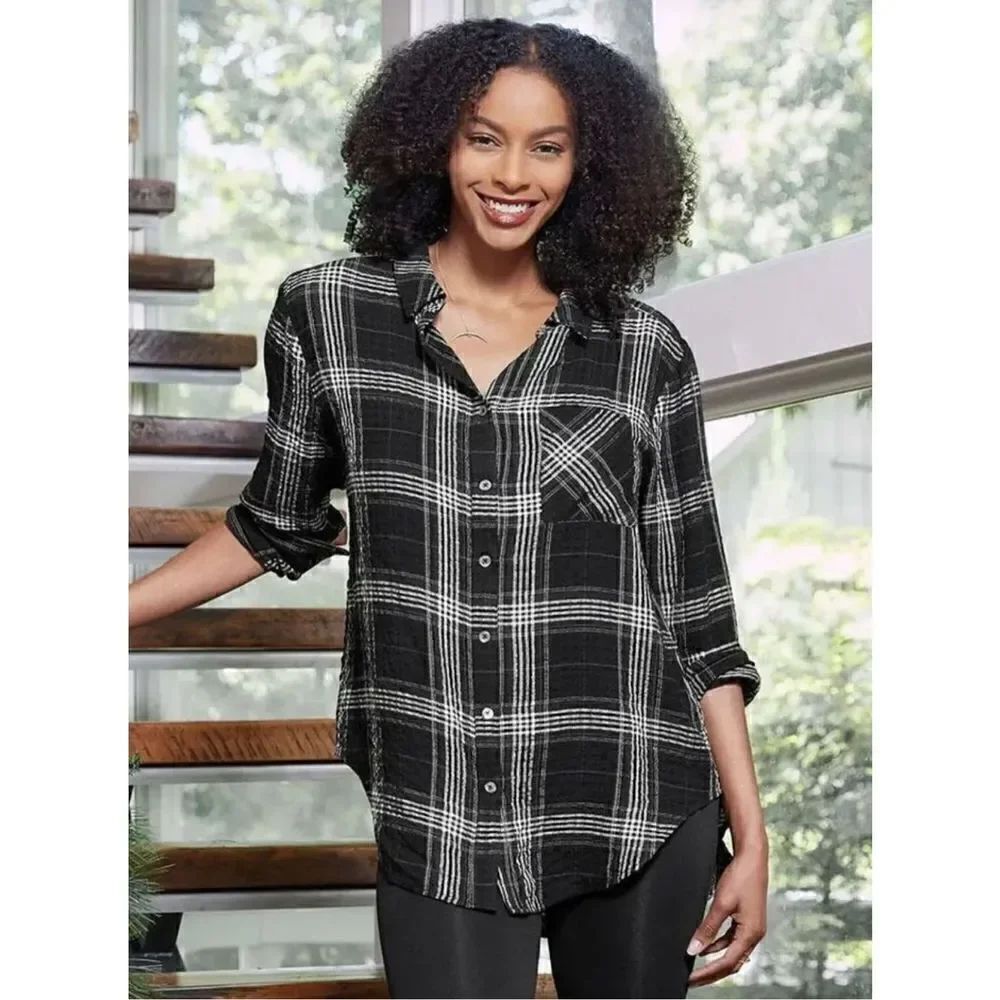 New Matilda Jane Good Hart GH Warner Flannel Top size L Large